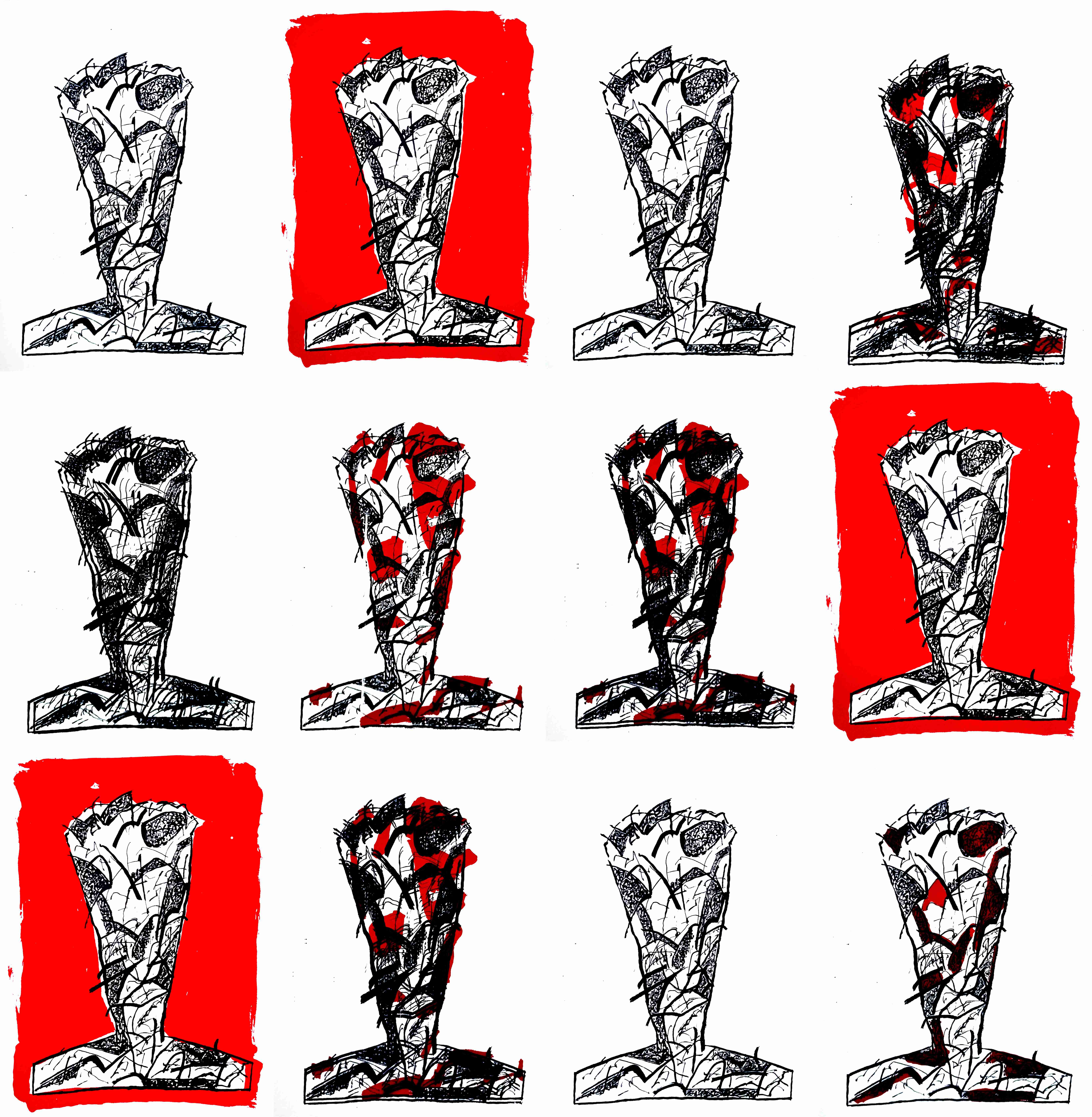 Untitled (set of 12 unique prints)